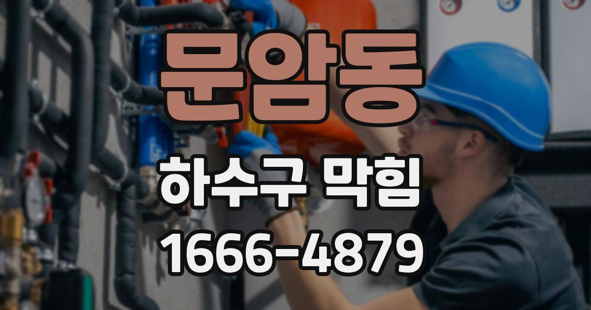 문암동 하수구 막힘