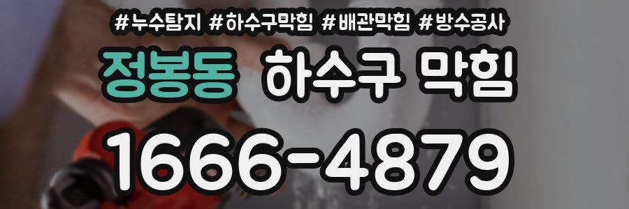 정봉동 하수구 막힘