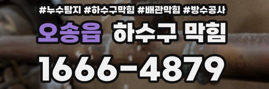 오송읍 하수구 막힘