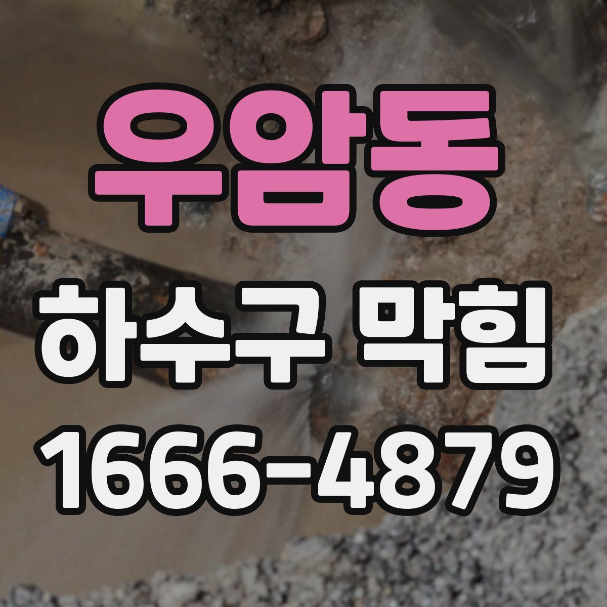 우암동 하수구 막힘