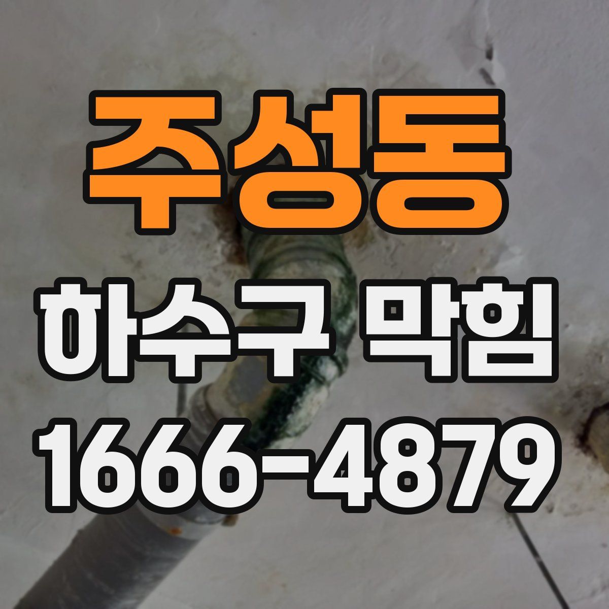 주성동 하수구 막힘