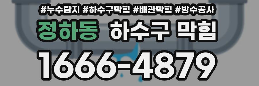정하동 하수구 막힘