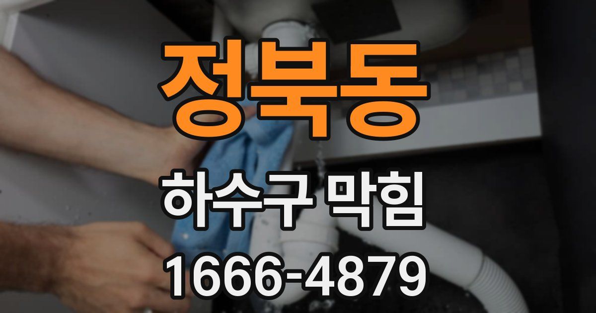 정북동 하수구 막힘