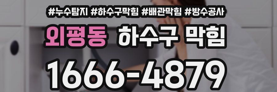 외평동 하수구 막힘