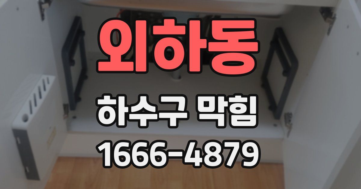 외하동 하수구 막힘