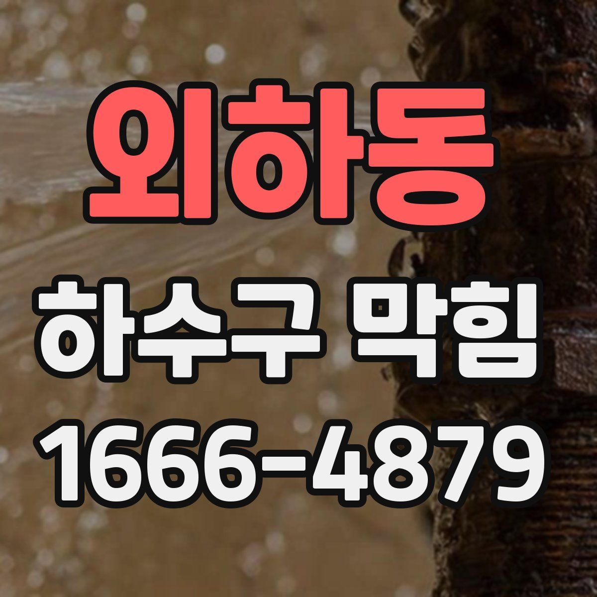 외하동 하수구 막힘