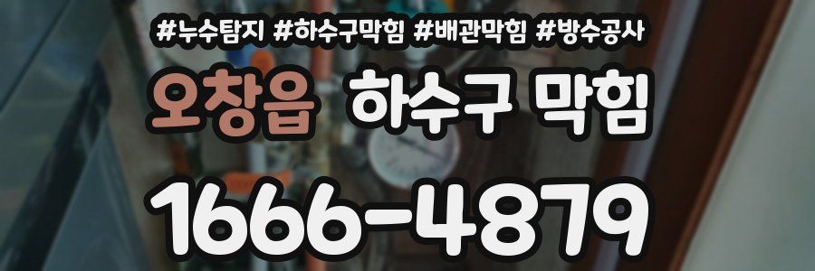 오창읍 하수구 막힘