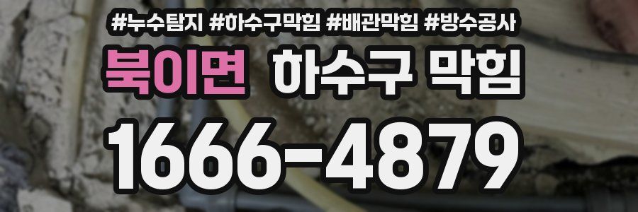 북이면 하수구 막힘