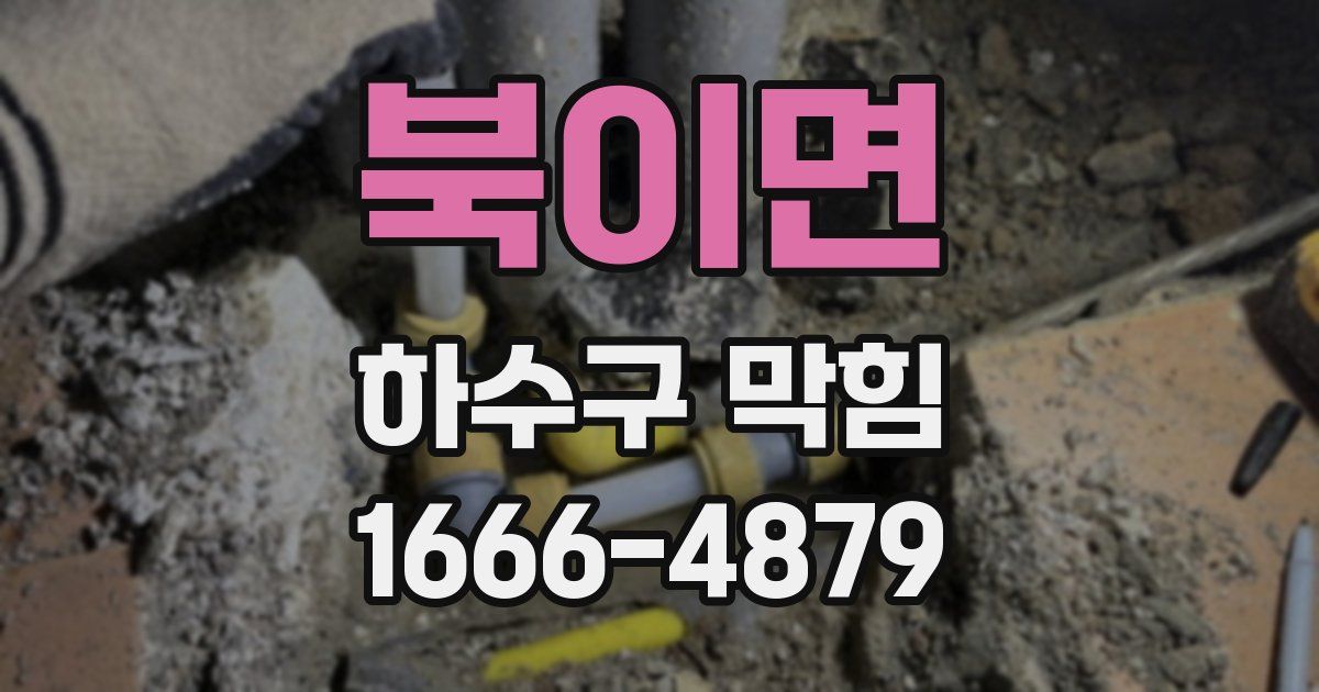 북이면 하수구 막힘