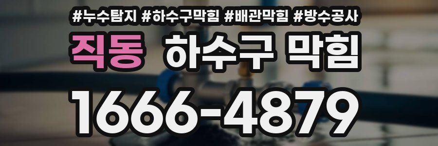 직동 하수구 막힘
