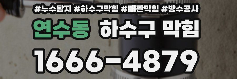 연수동 하수구 막힘