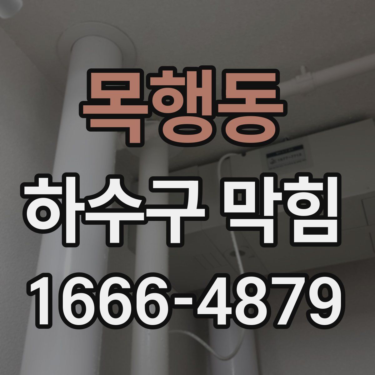 목행동 하수구 막힘