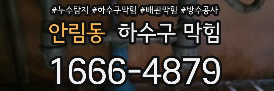 안림동 하수구 막힘