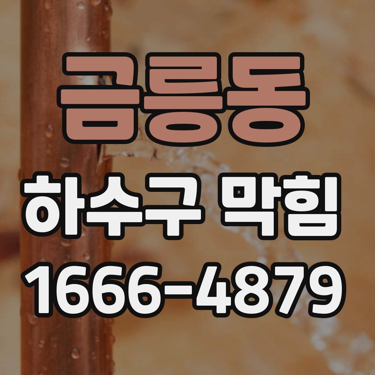 금릉동 하수구 막힘