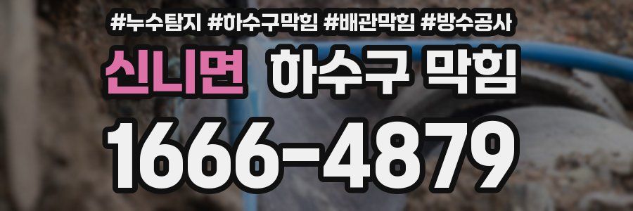 신니면 하수구 막힘