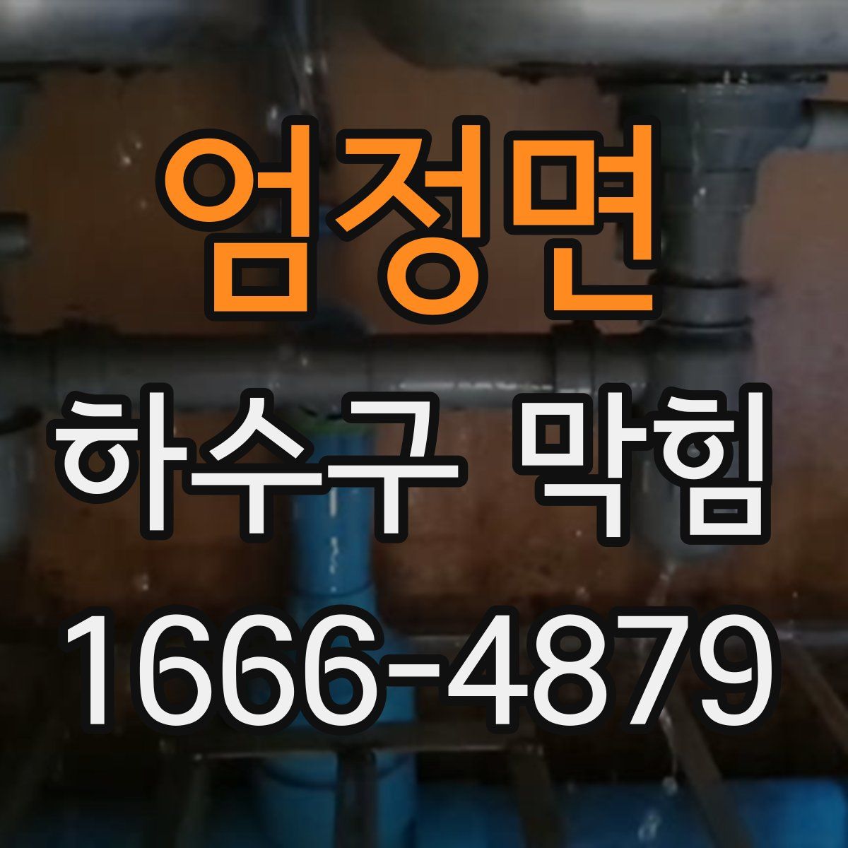 엄정면 하수구 막힘