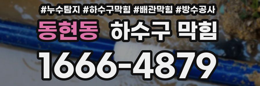 동현동 하수구 막힘