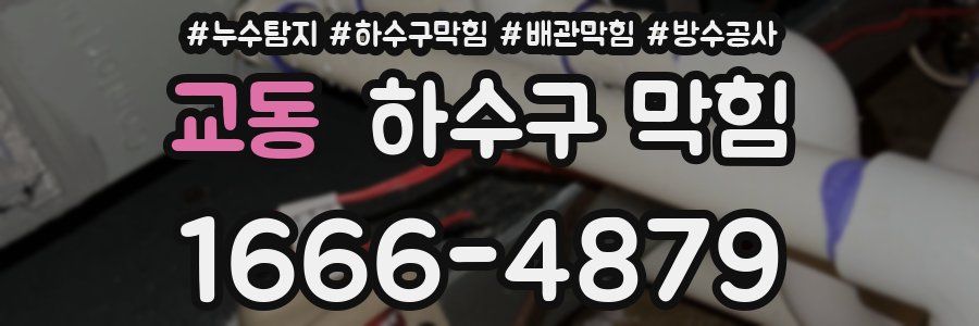 교동 하수구 막힘