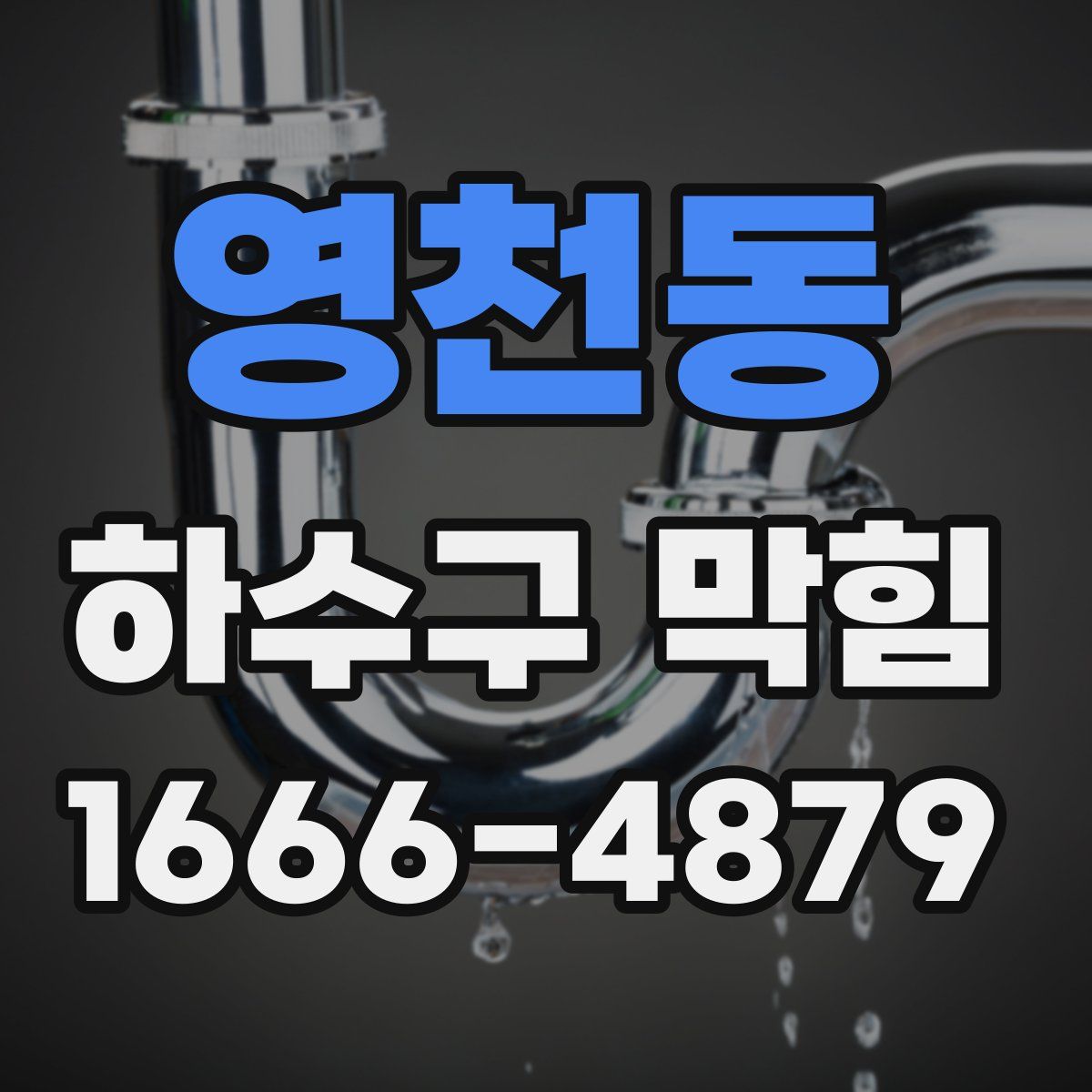 영천동 하수구 막힘