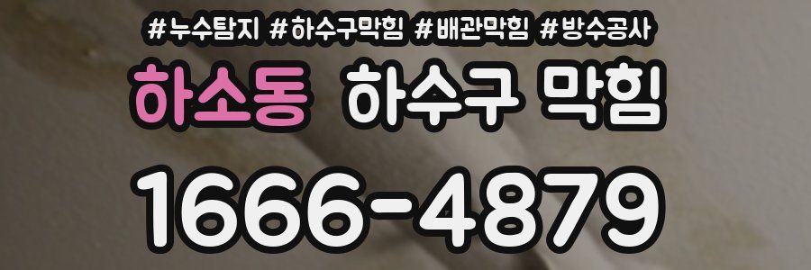 하소동 하수구 막힘