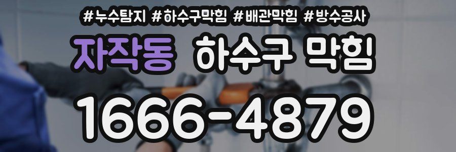 자작동 하수구 막힘