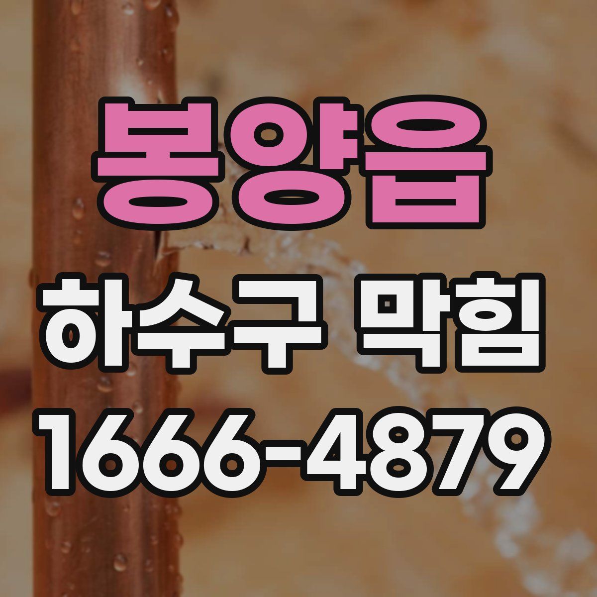 봉양읍 하수구 막힘