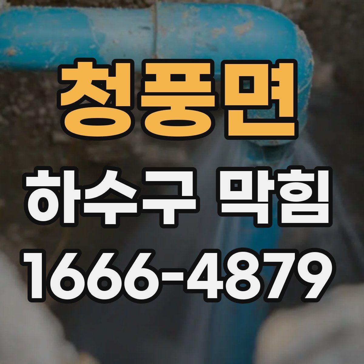 청풍면 하수구 막힘