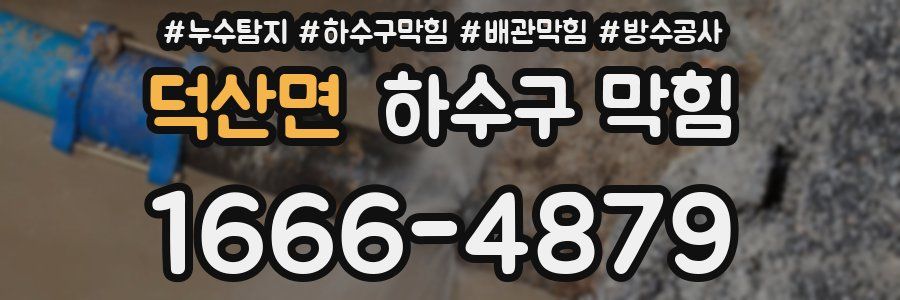 덕산면 하수구 막힘