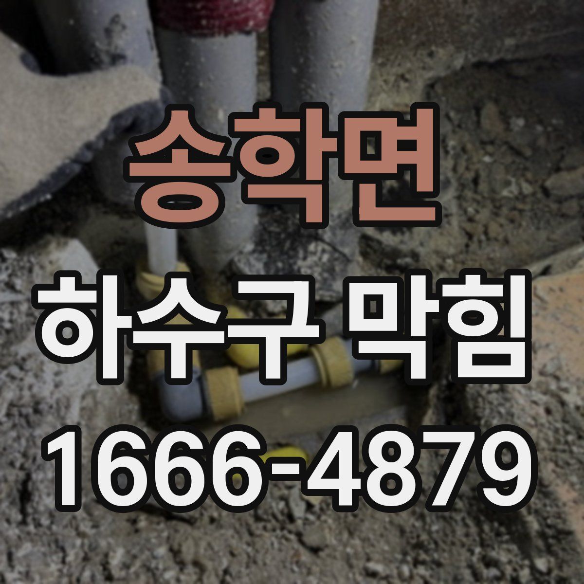 송학면 하수구 막힘