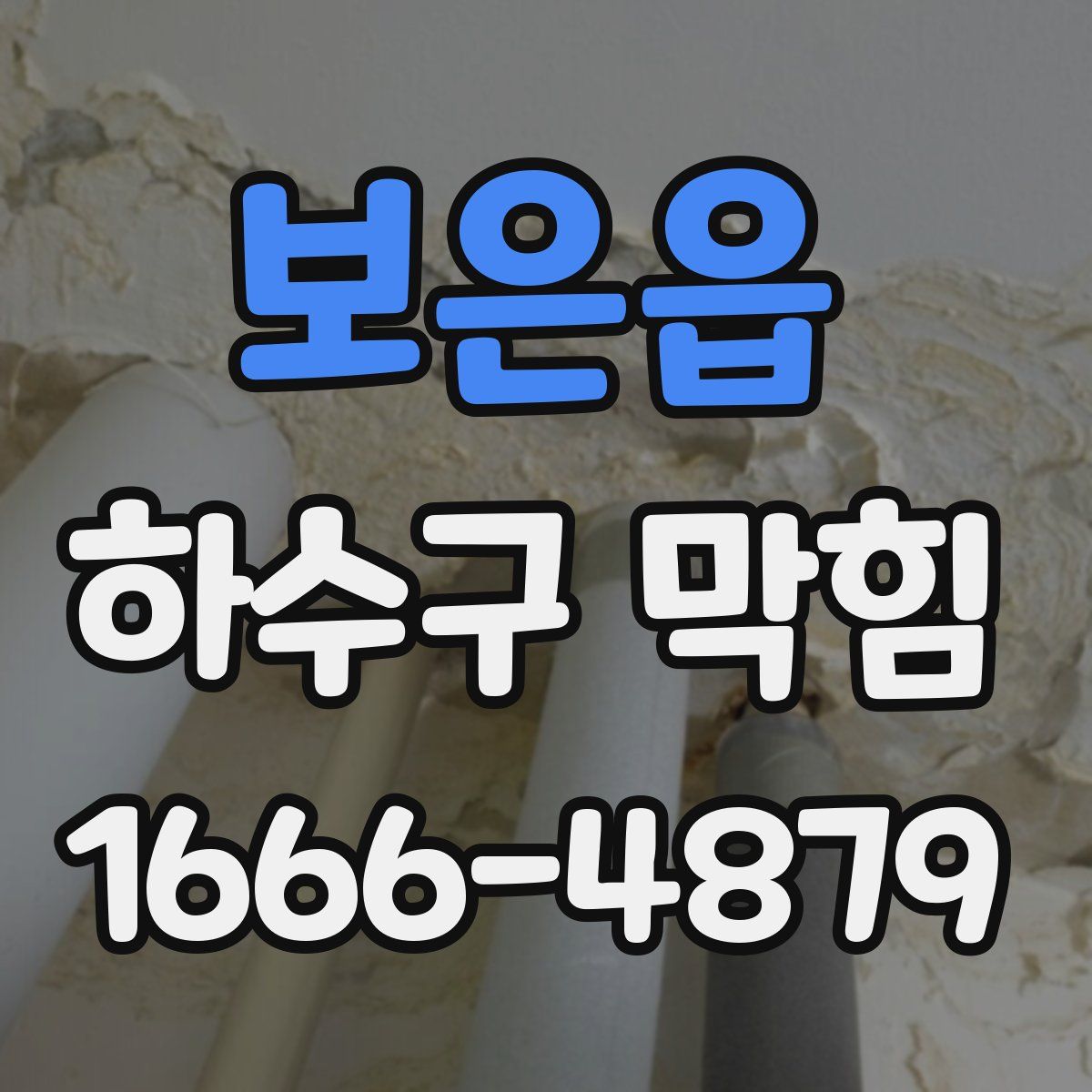 보은읍 하수구 막힘