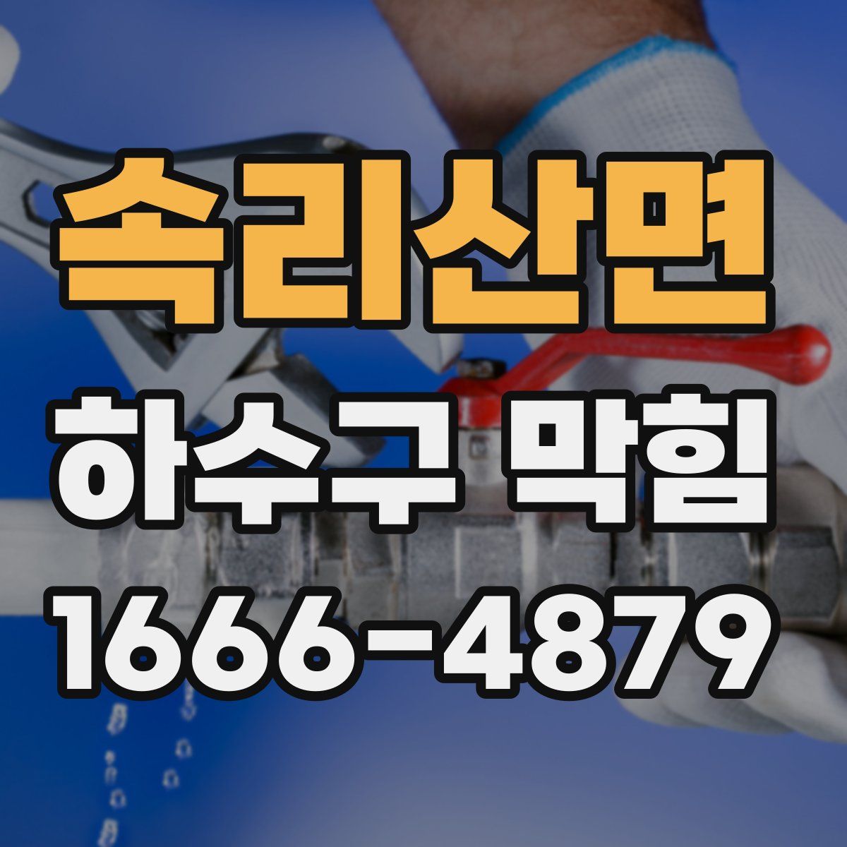 속리산면 하수구 막힘