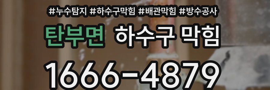 탄부면 하수구 막힘