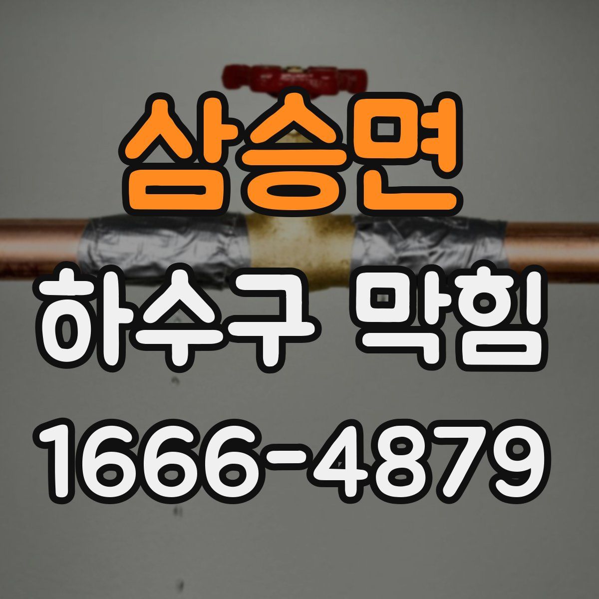 삼승면 하수구 막힘