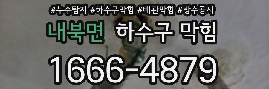 내북면 하수구 막힘