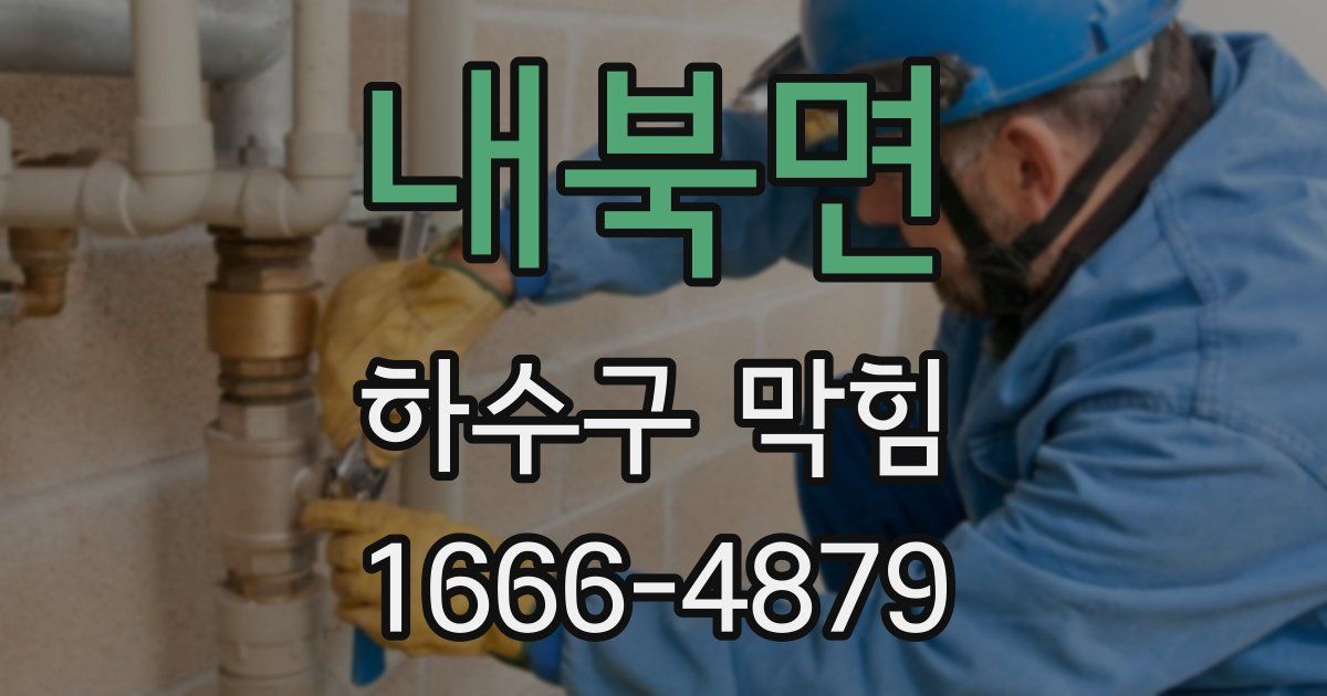 내북면 하수구 막힘