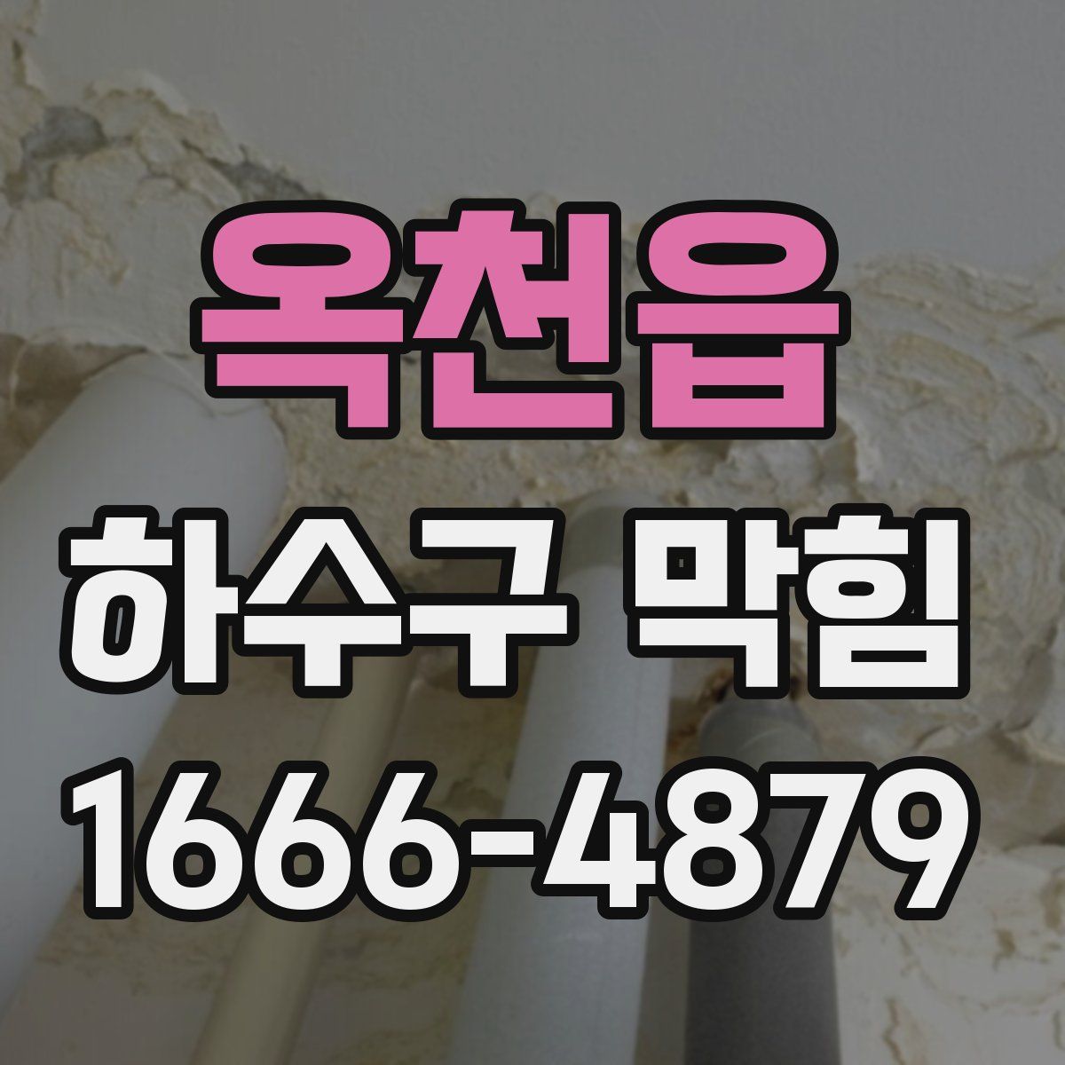 옥천읍 하수구 막힘