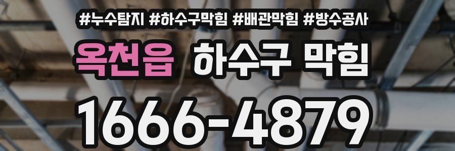 옥천읍 하수구 막힘