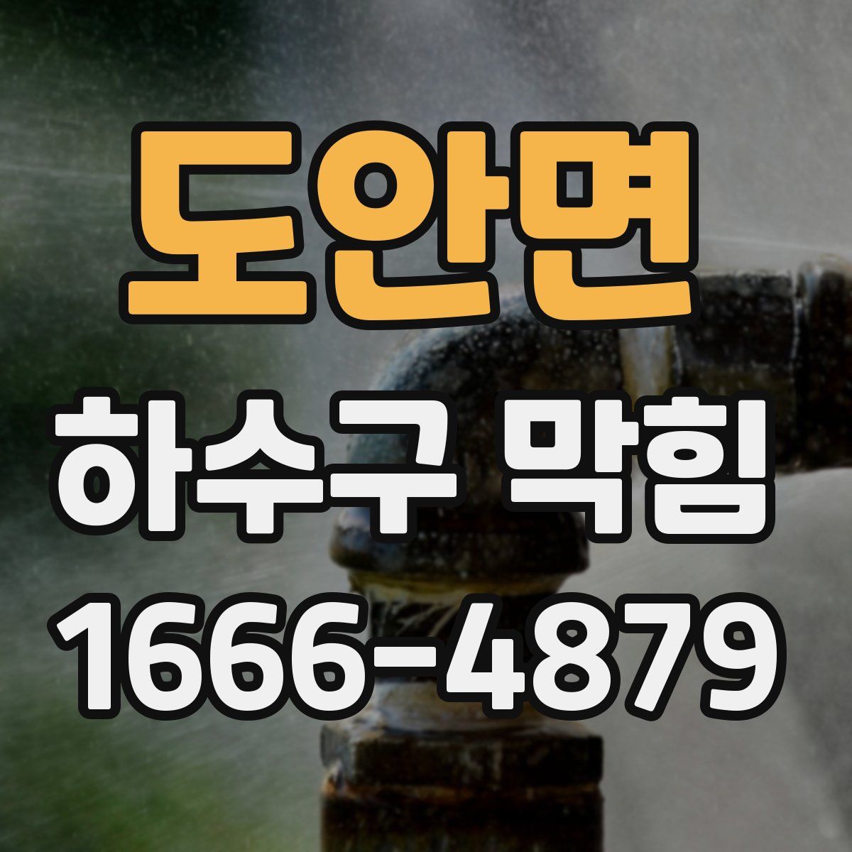 도안면 하수구 막힘