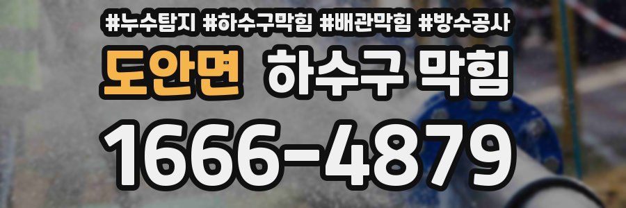 도안면 하수구 막힘