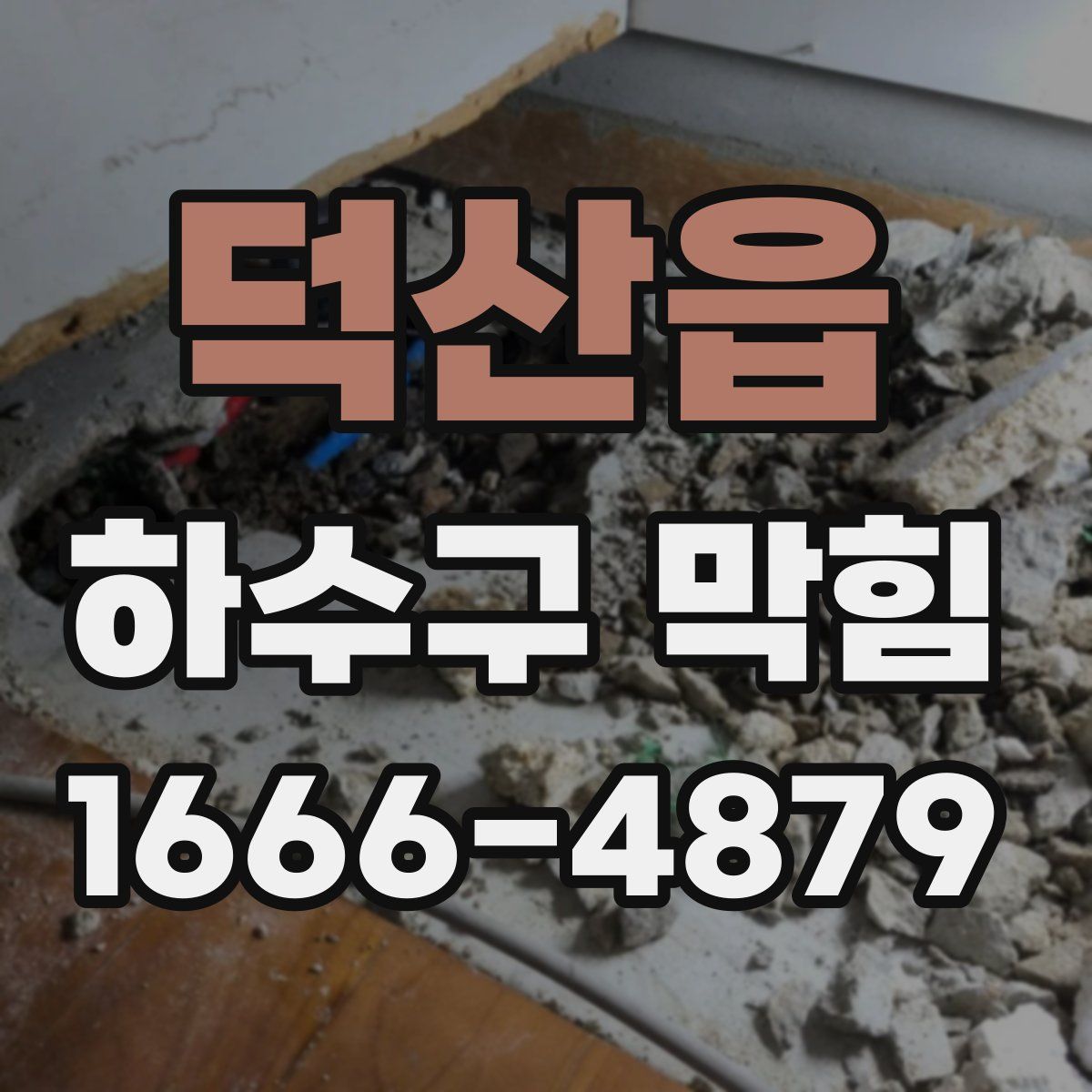 덕산읍 하수구 막힘