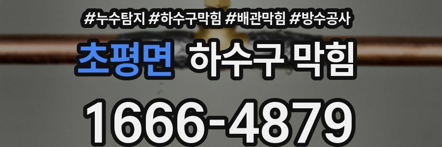 초평면 하수구 막힘