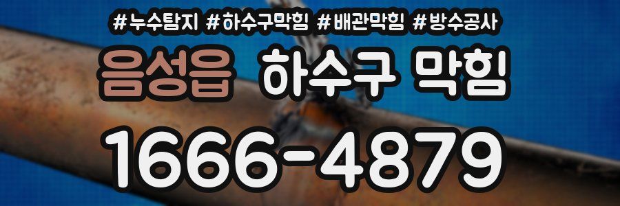 음성읍 하수구 막힘