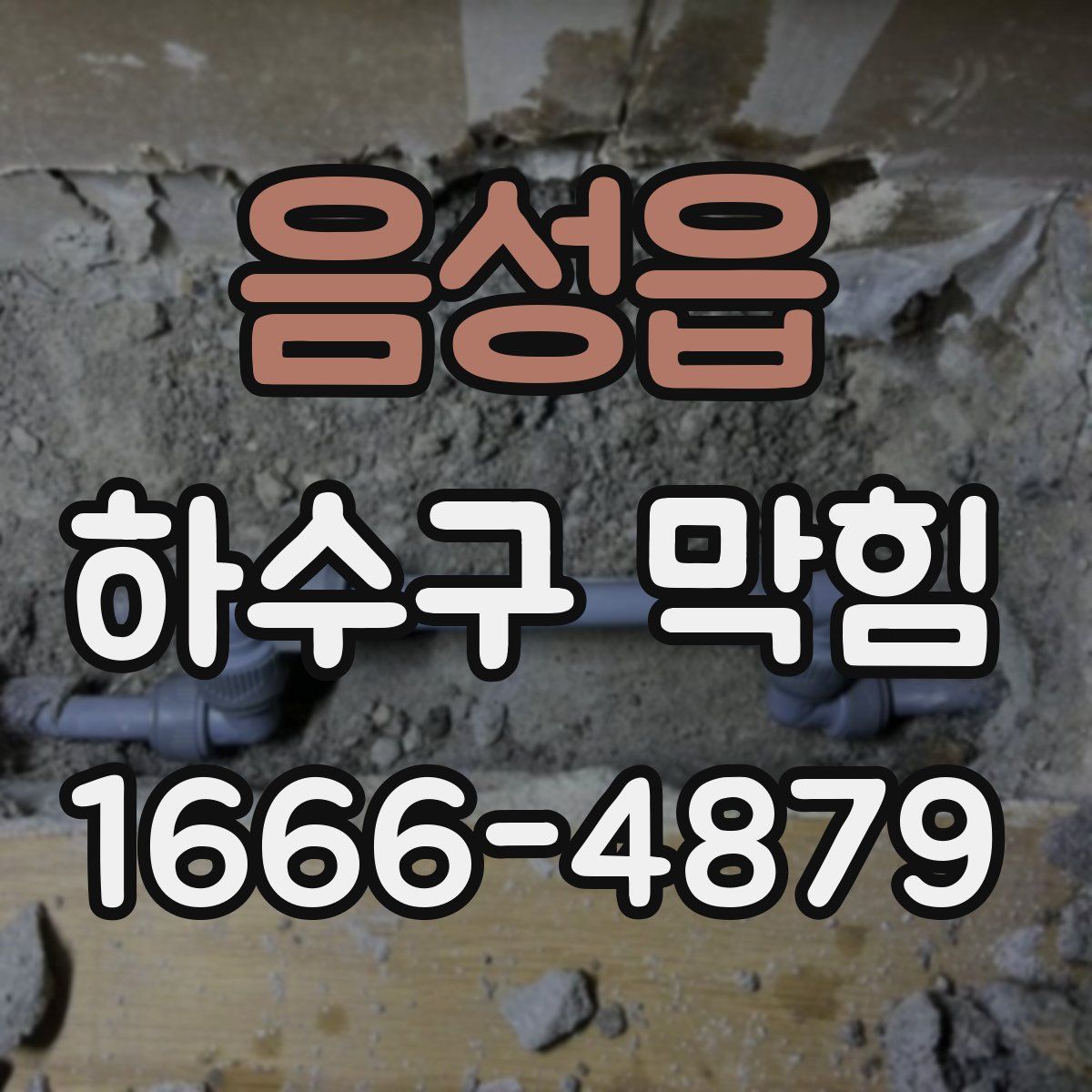 음성읍 하수구 막힘