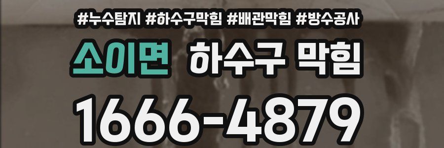소이면 하수구 막힘