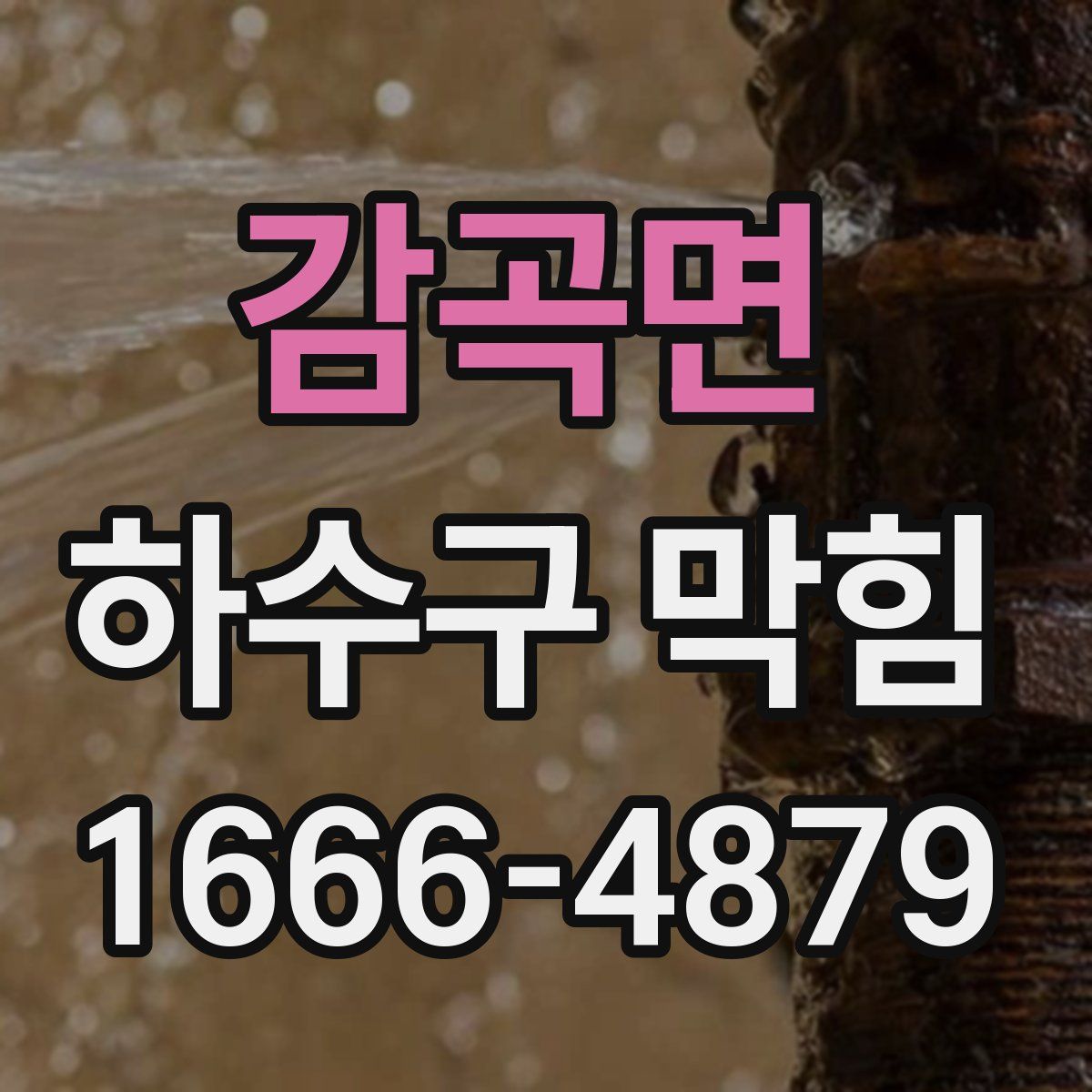 감곡면 하수구 막힘