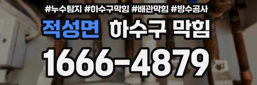 적성면 하수구 막힘