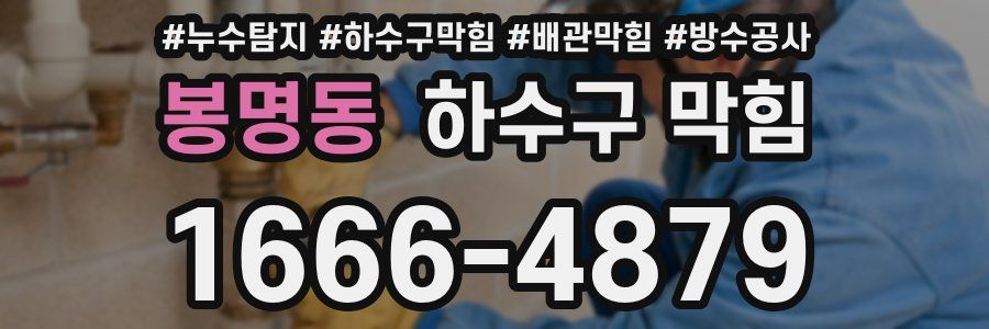 봉명동 하수구 막힘