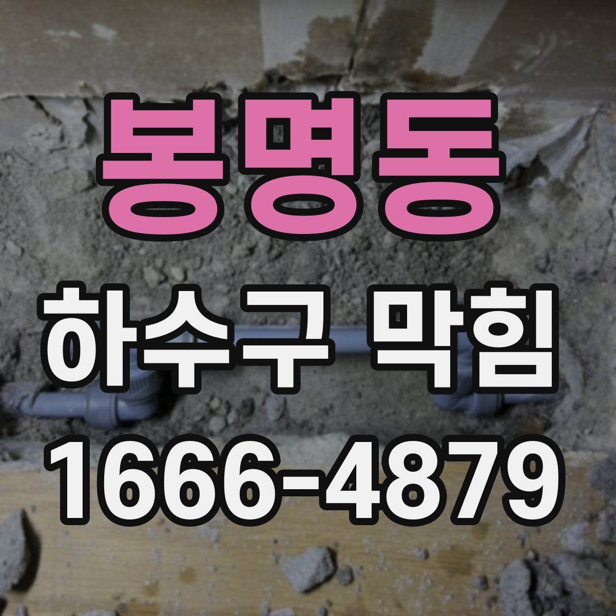 봉명동 하수구 막힘