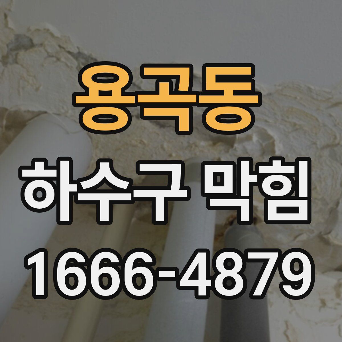 용곡동 하수구 막힘