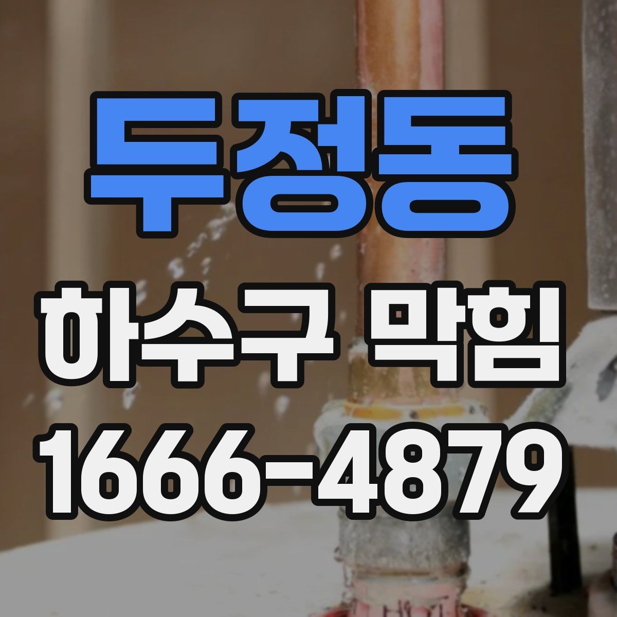 두정동 하수구 막힘